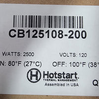 Hotstart Coolant Heater CB125108-200 2500 W 120V