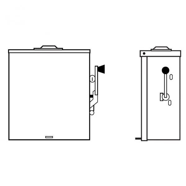 200 Amp Square D Manual Transfer Switch 208/240V 3-PH 3-Pole NEMA 3R