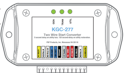 KGC-277 (277/480V Wye 3-Ph) 2-Wire Start Converter for 240VAC Sensing Transfer Switch